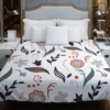 Chinese Drawing Floral Pattern Duvet Cover