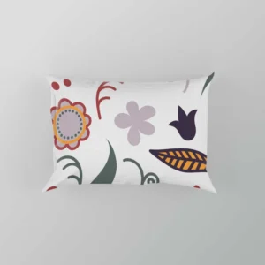 Chinese Drawing Floral Pattern Pillow Case