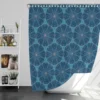 Chinese Pattern Floral Shower Curtain