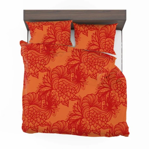 Chinese Styles Leaves Floral Bedding Set 2