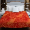 Chinese Styles Leaves Floral Duvet Cover