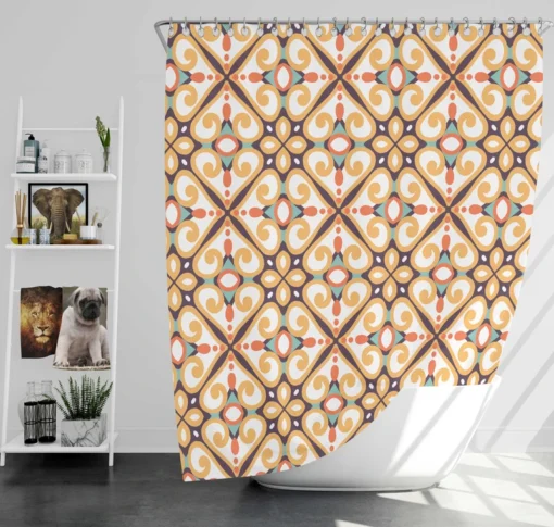 Chinese Traditional Element Shower Curtain