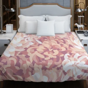 Chrysanthemums Floral Pattern Duvet Cover