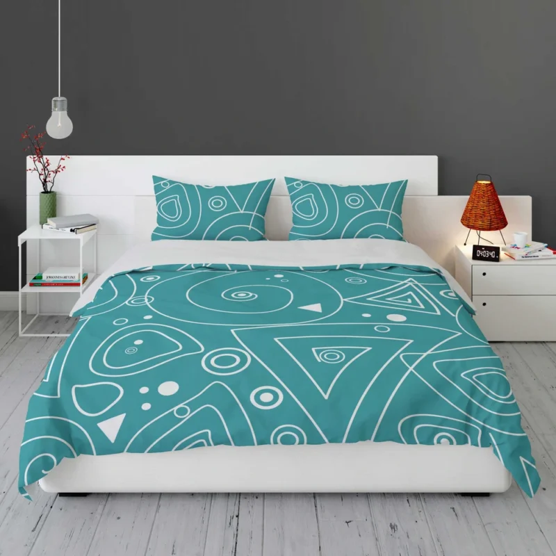 Circles Drops Geometric Shapes Bedding Set 1