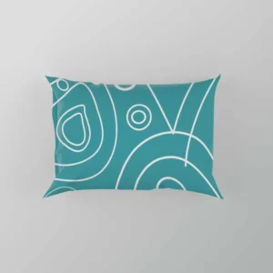 Circles Drops Geometric Shapes Pillow Case