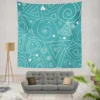 Circles Drops Geometric Shapes Wall Tapestry