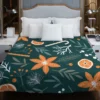 Citrus Fruits Candy Winter Pattern Duvet Cover