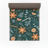 Citrus Fruits Candy Winter Pattern Fitted Sheet