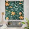 Citrus Fruits Candy Winter Pattern Wall Tapestry