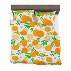 Citrus Fruits Hand Drawn Bedding Set 2