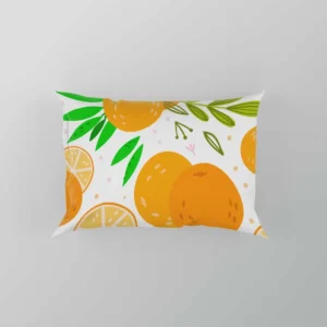 Citrus Fruits Hand Drawn Pillow Case