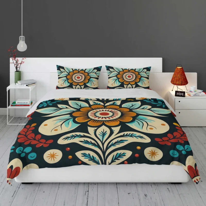 Classic Floral Damask Bedding Set 1