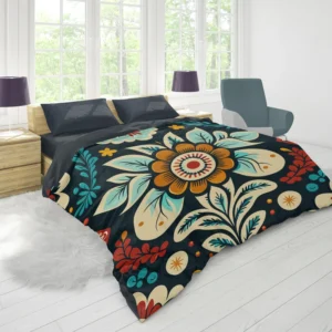 Classic Floral Damask Duvet Cover 1