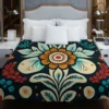 Classic Floral Damask Duvet Cover