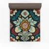 Classic Floral Damask Fitted Sheet