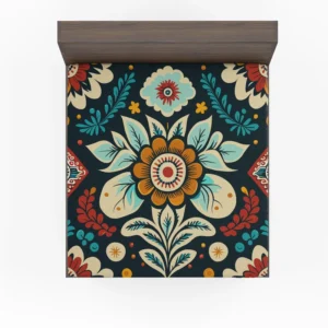 Classic Floral Damask Fitted Sheet