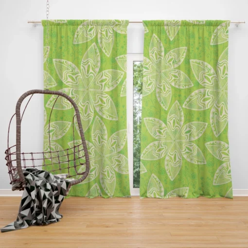 Classic Floral Pattern Design Curtain