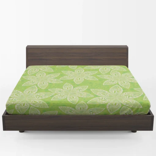 Classic Floral Pattern Design Fitted Sheet 1