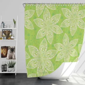 Classic Floral Pattern Design Shower Curtain