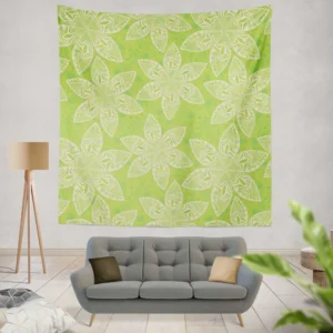 Classic Floral Pattern Design Wall Tapestry