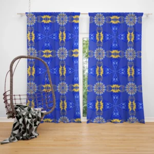 Classic Moon Star Design Curtain