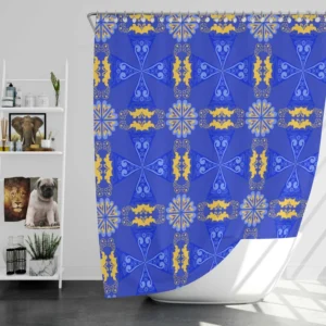 Classic Moon Star Design Shower Curtain