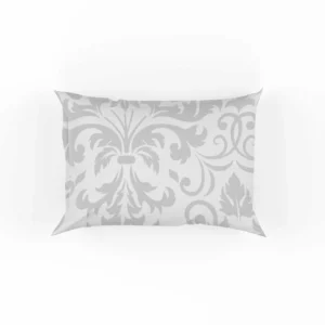 Classic Silver Ash Damask Pattern Pillow Case