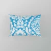 Classic Vintage Damask In Butterfly Blue Pillow Case