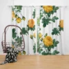 Classic Yellow Roses & Rose Buds Curtain