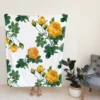 Classic Yellow Roses & Rose Buds Fleece Blanket