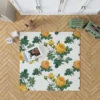 Classic Yellow Roses & Rose Buds Rug