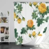 Classic Yellow Roses & Rose Buds Shower Curtain