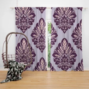 Classical Damask Seamless Pattern Element Curtain