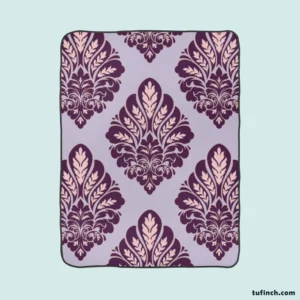 Classical Damask Seamless Pattern Element Fleece Blanket 1