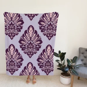 Classical Damask Seamless Pattern Element Fleece Blanket