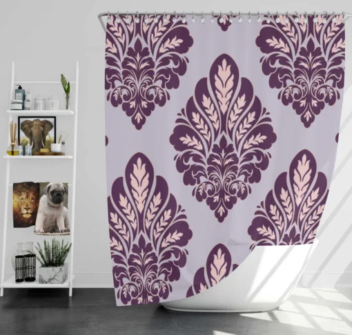 Classical Damask Seamless Pattern Element Shower Curtain