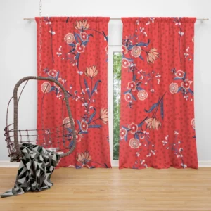 Clove Flower Pattern Curtain