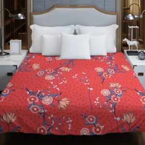 Clove Flower Pattern Duvet Cover