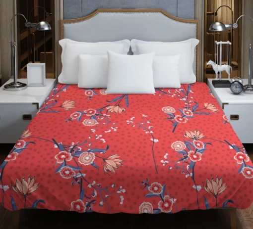 Clove Flower Pattern Duvet Cover