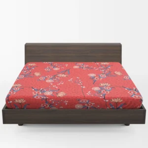 Clove Flower Pattern Fitted Sheet 1