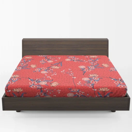 Clove Flower Pattern Fitted Sheet 1