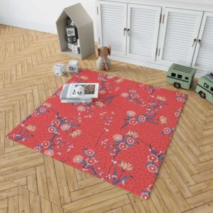 Clove Flower Pattern Rug 1