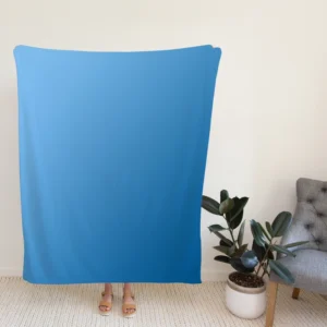 Cold Blue Gradient Fleece Blanket