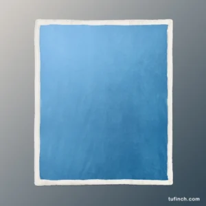 Cold Blue Gradient Sherpa Fleece Blanket 1