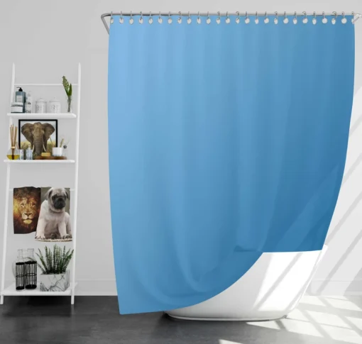 Cold Blue Gradient Shower Curtain