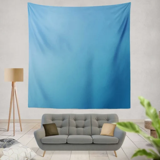 Cold Blue Gradient Wall Tapestry