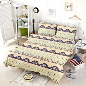 Colored Decorative Ornaments Collection Bedding Set