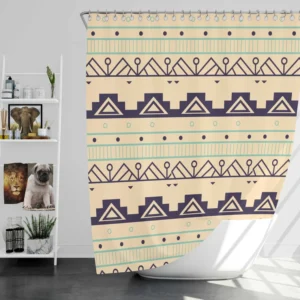 Colored Decorative Ornaments Collection Shower Curtain