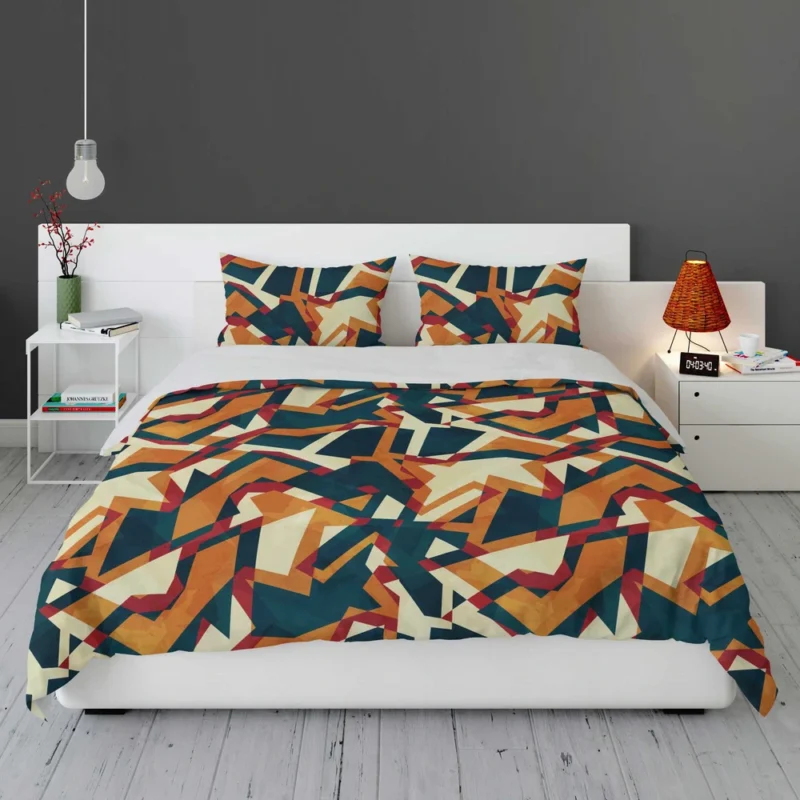 Colored Mosaic Seamless Pattern Bedding Set 1