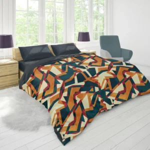 Colored Mosaic Seamless Pattern Duvet Cover 1